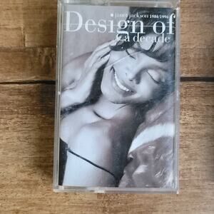 Vtg 1995 Janet Jackson DESIGN OF A DECADE 1986-1996 Cassette Tape